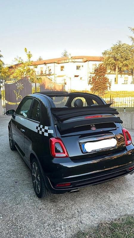 Usata Fiat 500 Sport 69 CV (50 kW) 2018 Nero Cabrio