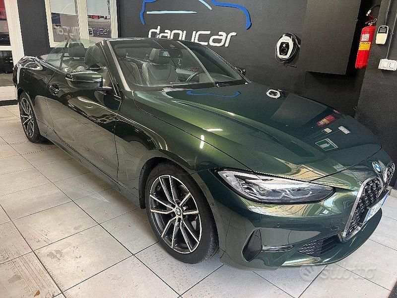 Usata BMW 420 Sport Line 140 CV (102 kW) 2022 Verde Cabrio