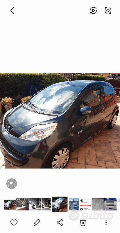 Nero Usata 2007 Peugeot 107 Due volumi | 2800 € (Buon prezzo) - Immagine 1/4