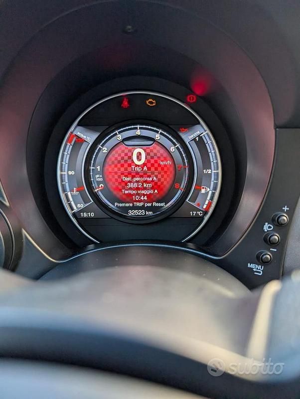 Usata Abarth 595 Pista 160 CV (117 kW) 2018 Giallo Utilitaria