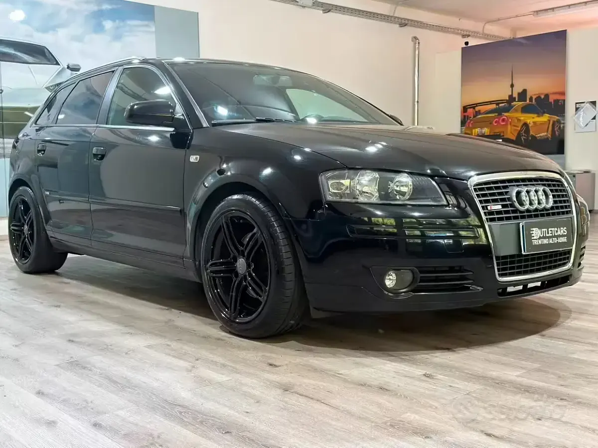 Usata Audi A3 S-Line 140 CV (102 kW) 2008 Nero Utilitaria