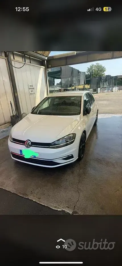 Usata VW Golf VII 116 CV (85 kW) 2017 Bianco Berlina