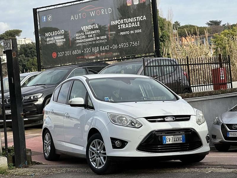 Usata Ford C-MAX Titanium 120 CV (88 kW) 2014 Bianco Monovolume
