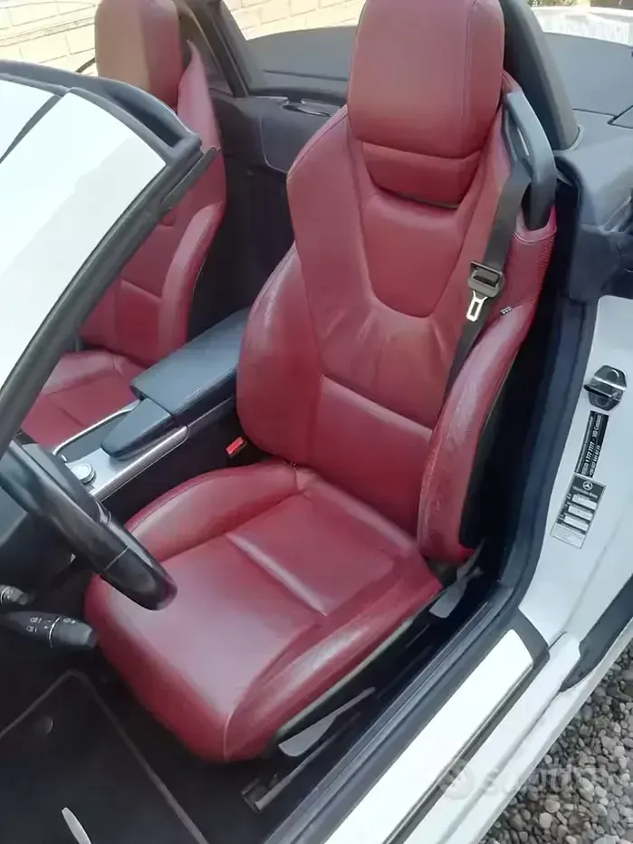 Usata Mercedes SLK200 184 CV (135 kW) 2012 Bianco Cabrio