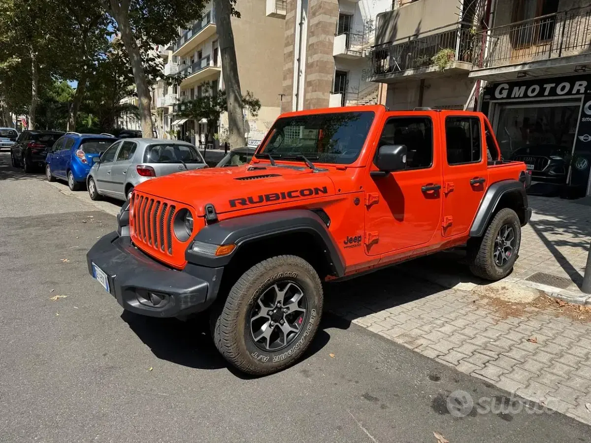 Usata Jeep Wrangler Unlimited Rubicon 200 CV (147 kW) 2020 Arancione SUV