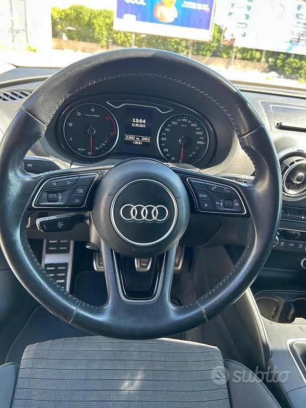 Usata Audi A3 S-Line 150 CV (110 kW) 2018 Nero Berlina