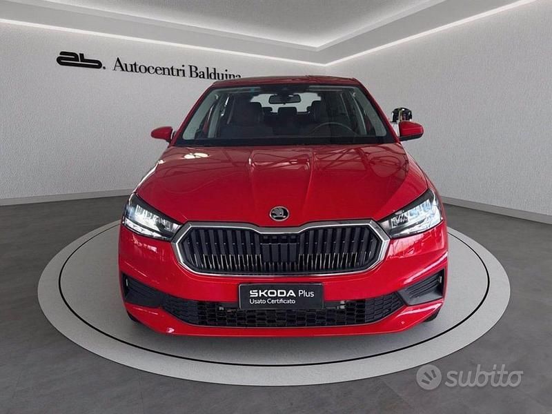 Usata Skoda Fabia Ambition 95 CV (69 kW) 2023 Rosso Utilitaria