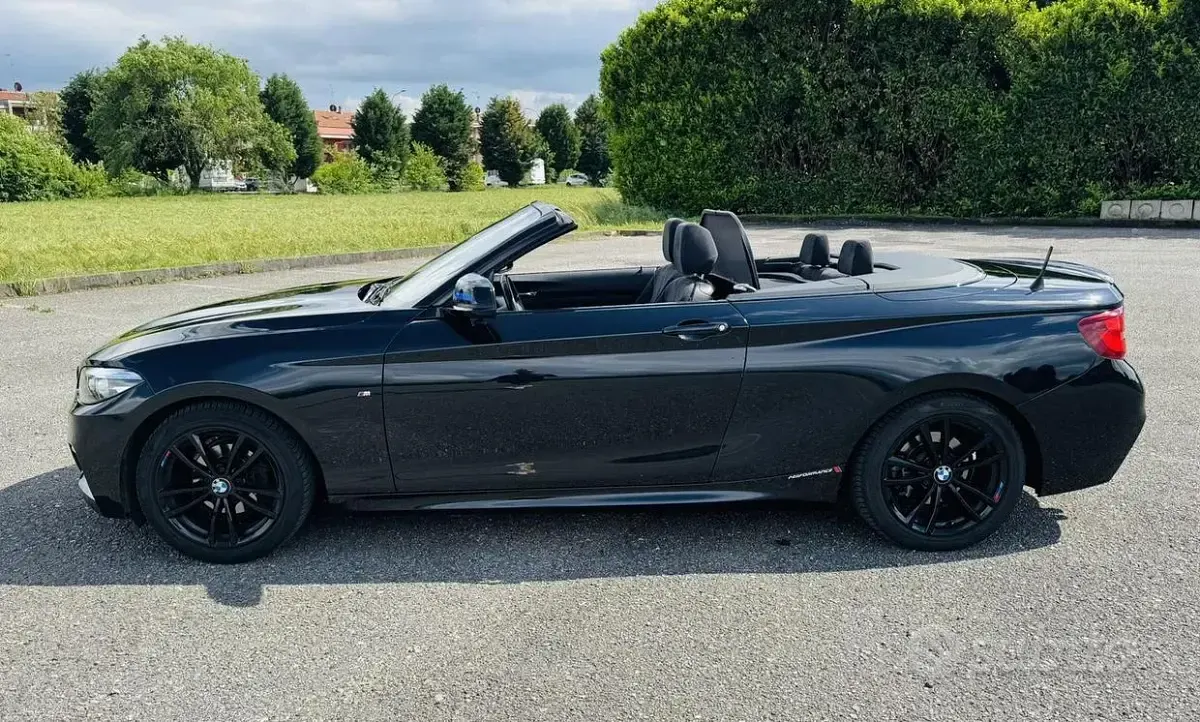 Usata BMW 218 M Sport 136 CV (100 kW) 2021 Nero Cabrio