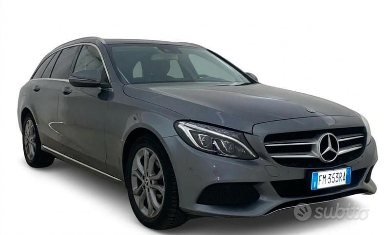 Usata Mercedes C200 136 CV (100 kW) 2017 Grigio Station wagon