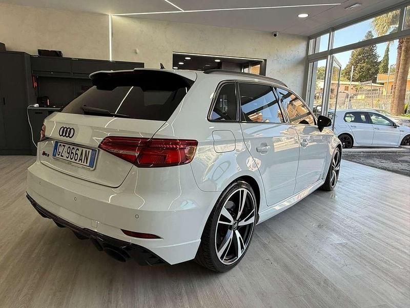 Usata Audi RS3 Ambiente 400 CV (294 kW) 2019 Bianco perla Berlina