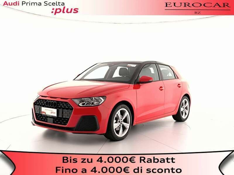 Usata Audi A1 Sportback 110 CV (80 kW) 2022 Rosso misano perlato nero mito Utilitaria