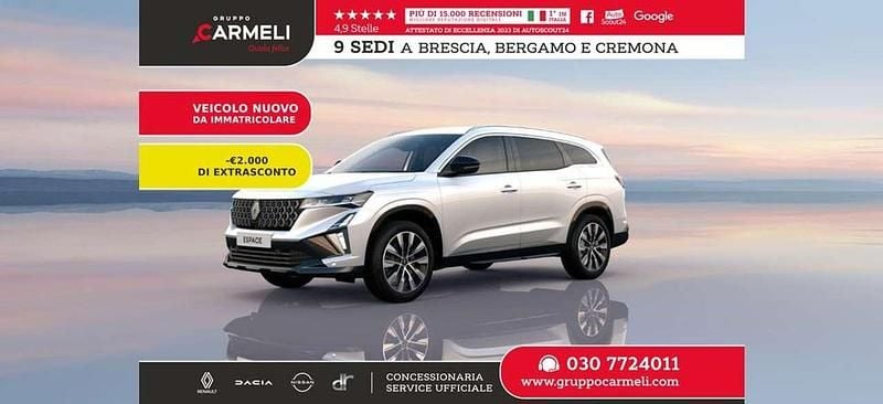 Nuova Renault Espace Techno 199 CV (146 kW) 2025 Bianco nacrè SUV