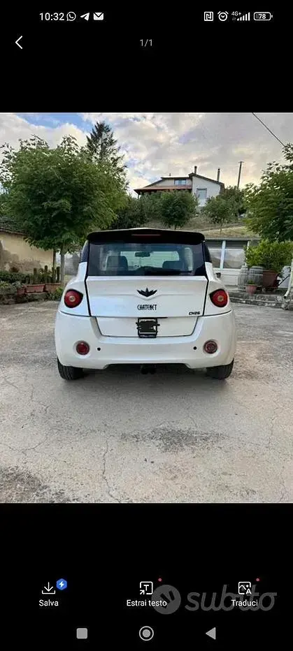 Usata Chatenet CH26 2010 Bianco Utilitaria