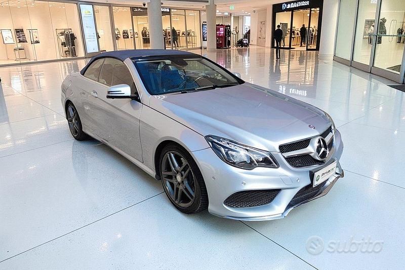 Usata Mercedes E250 Premium 204 CV (150 kW) 2014 Grigio Cabrio