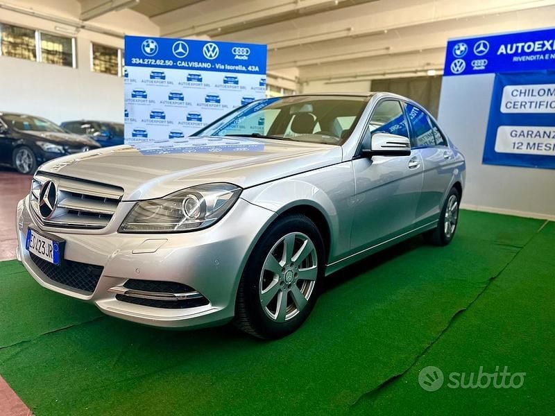 Usata Mercedes C220 Avantgarde 169 CV (124 kW) 2013 Grigio Berlina