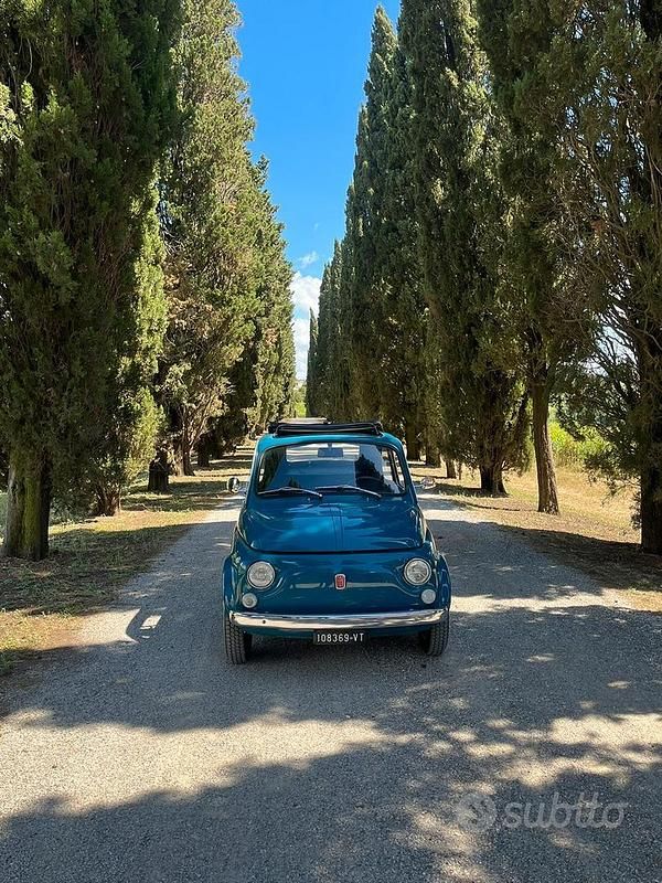 Usata Fiat 500 1970 Blu Berlina