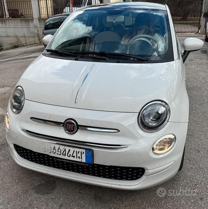 Usata Fiat 500 Lounge 69 CV (50 kW) 2018 Bianco Utilitaria
