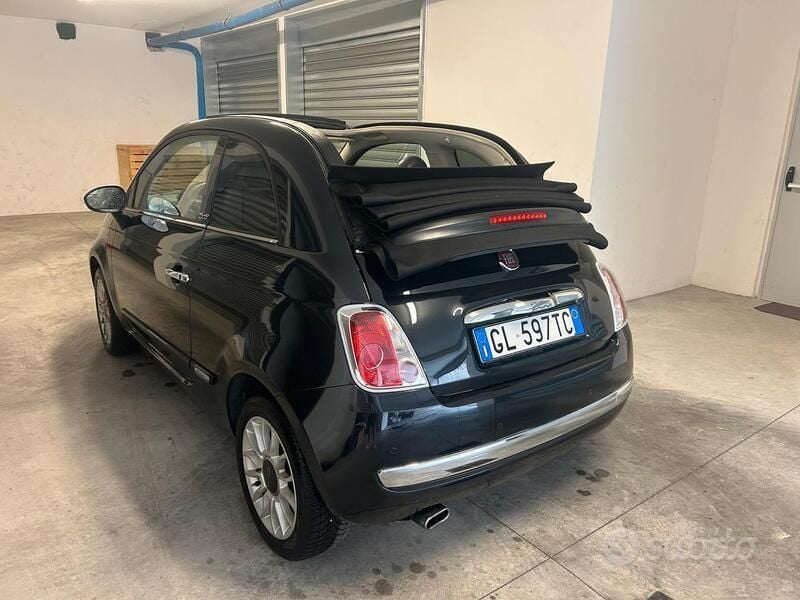 Usata Fiat 500 69 CV (50 kW) 2012 Nero Cabrio