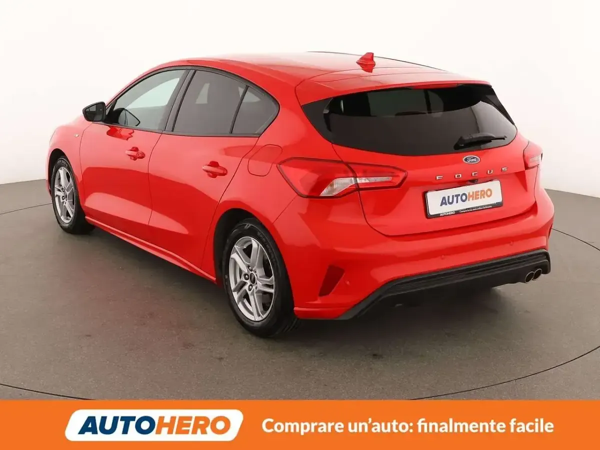 Brugt Ford Focus ST-Line 125 HK (91 kW) 2020 Rød Sedan