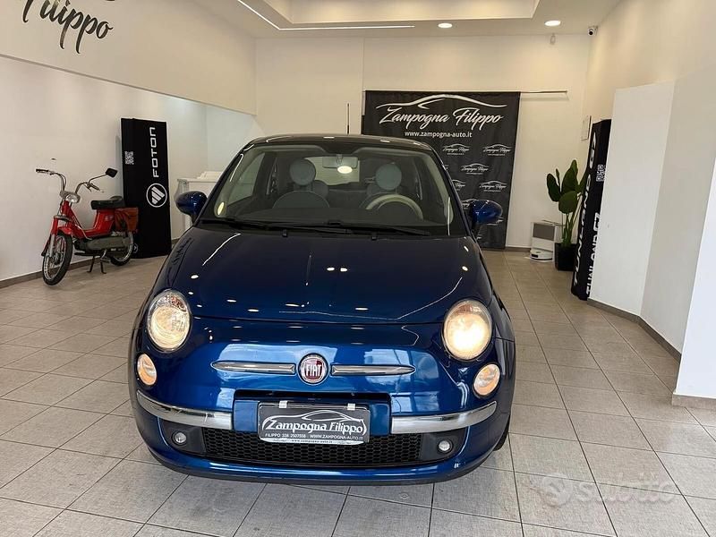 Usata Fiat 500 Lounge 69 CV (50 kW) 2009 Blu Cabrio