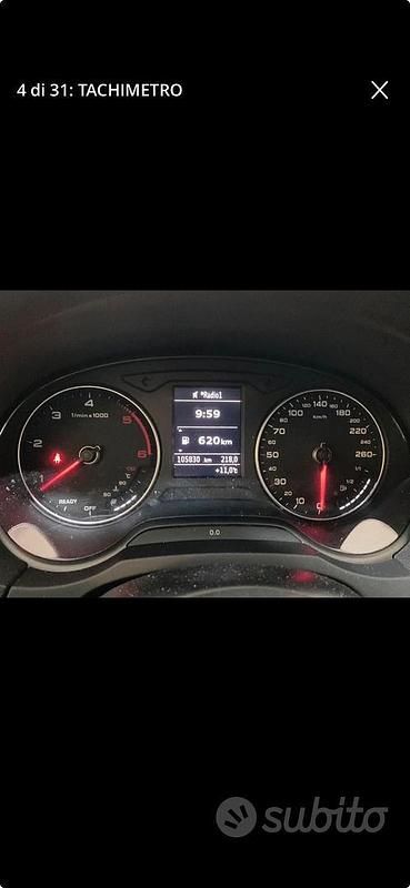 Usata Audi A3 Ambiente 116 CV (85 kW) 2017 Grigio Berlina
