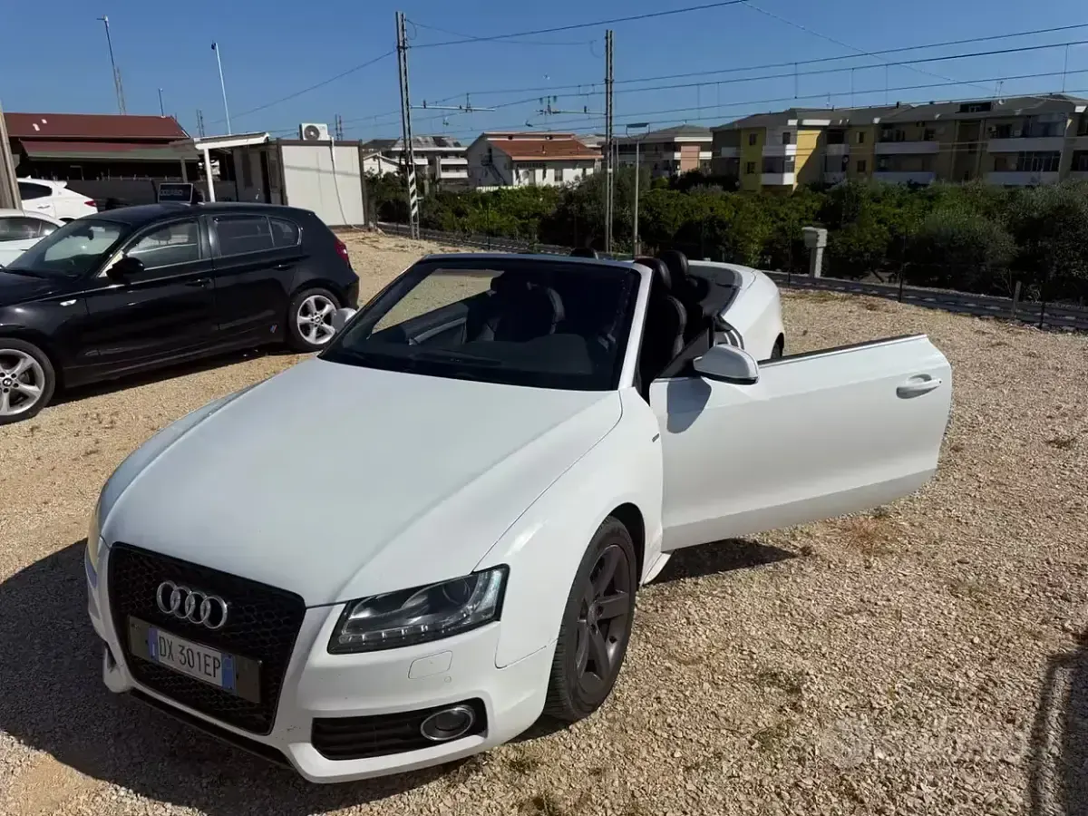 Usata Audi A5 Cabriolet 190 CV (139 kW) 2010 Bianco Cabrio