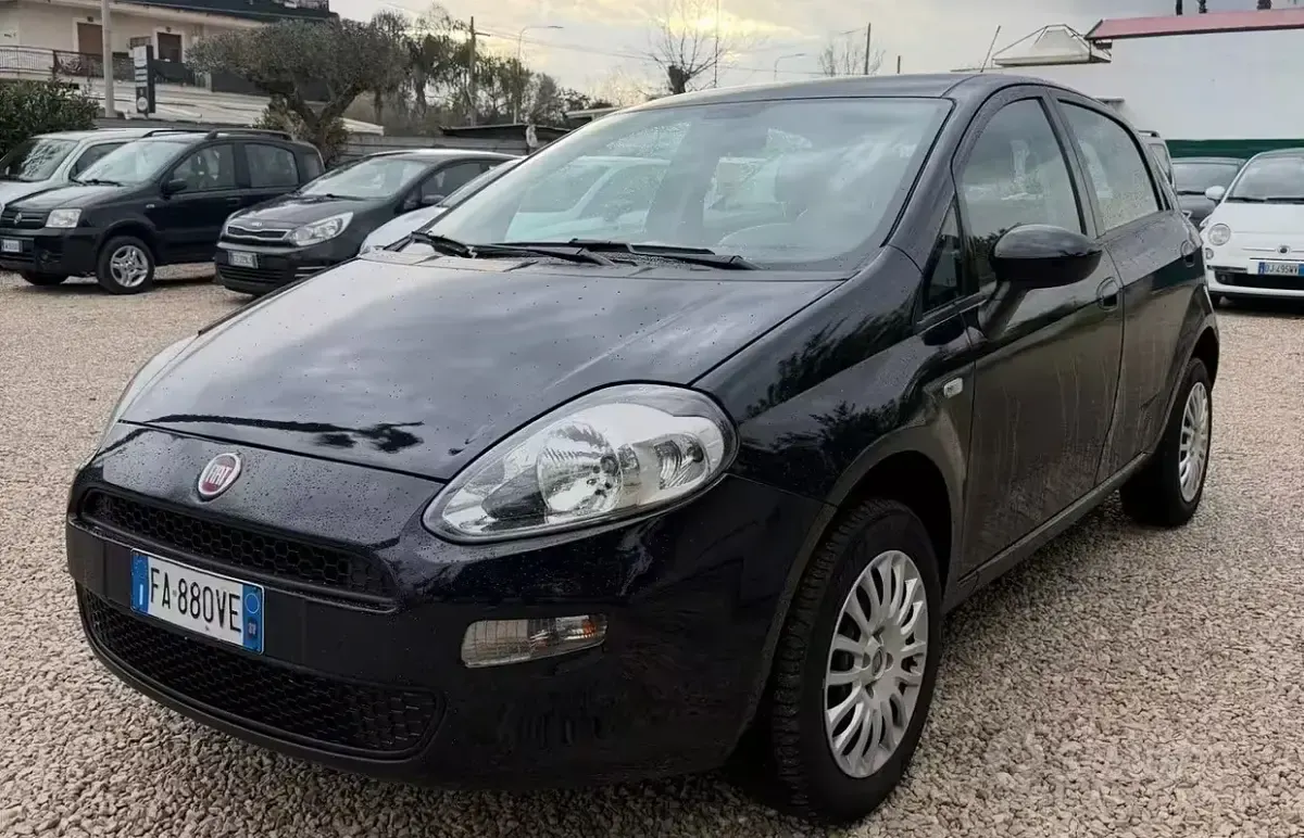 Usata Fiat Punto Lounge 70 CV (51 kW) 2015 Nero Utilitaria