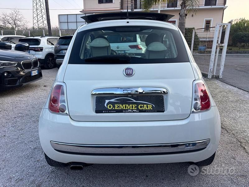 Usata Fiat 500 Lounge 95 CV (69 kW) 2010 Bianco Berlina