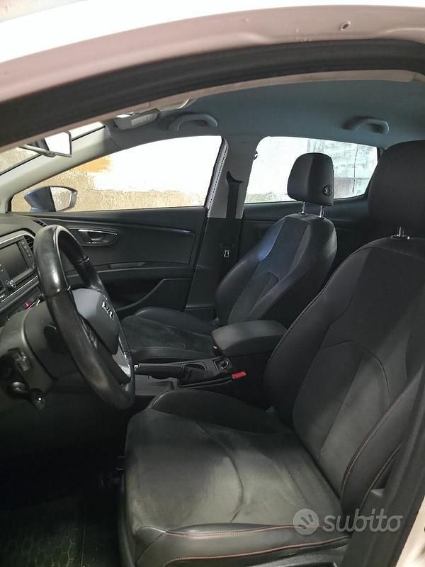 Usata Seat Leon FR 184 CV (135 kW) 2014 Bianco Berlina