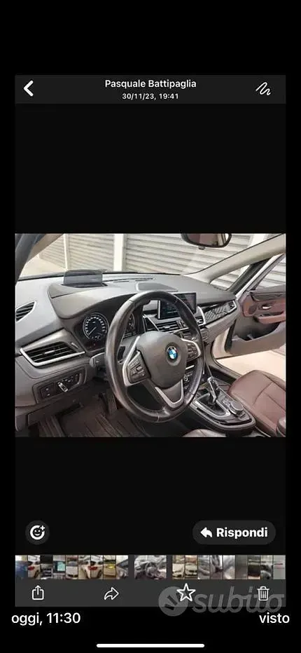 Usata BMW 218 150 CV (110 kW) 2018 Bianco Monovolume
