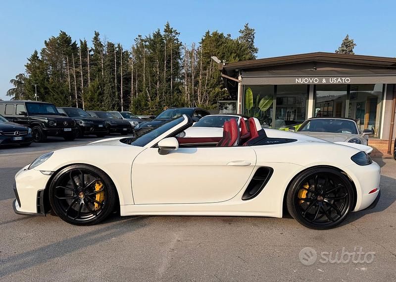 Usata Porsche 718 Spyder 420 CV (308 kW) 2019 Bianco Cabrio