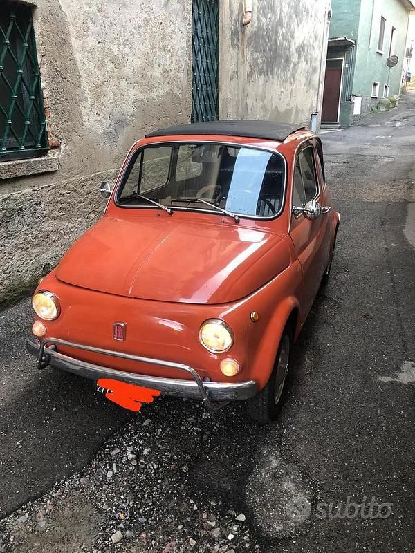Usata Fiat 500 1970 Rosso Utilitaria