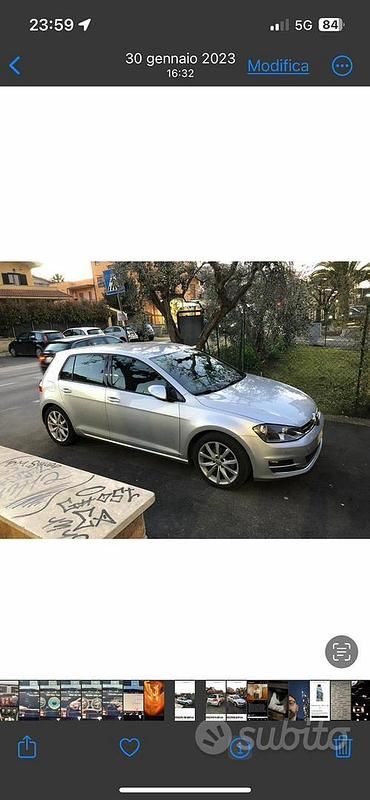 Usata VW Golf VII 110 CV (80 kW) 2016 Grigio Berlina