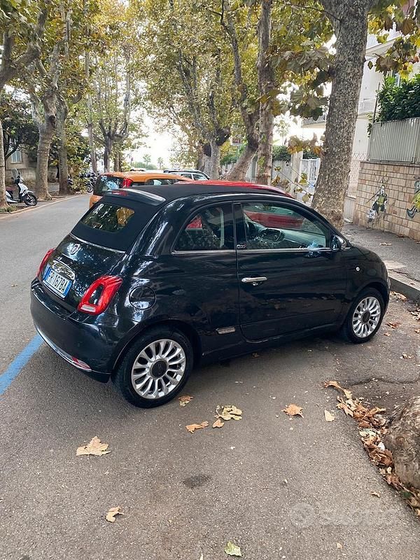 Usata Fiat 500 2016 Nero Cabrio