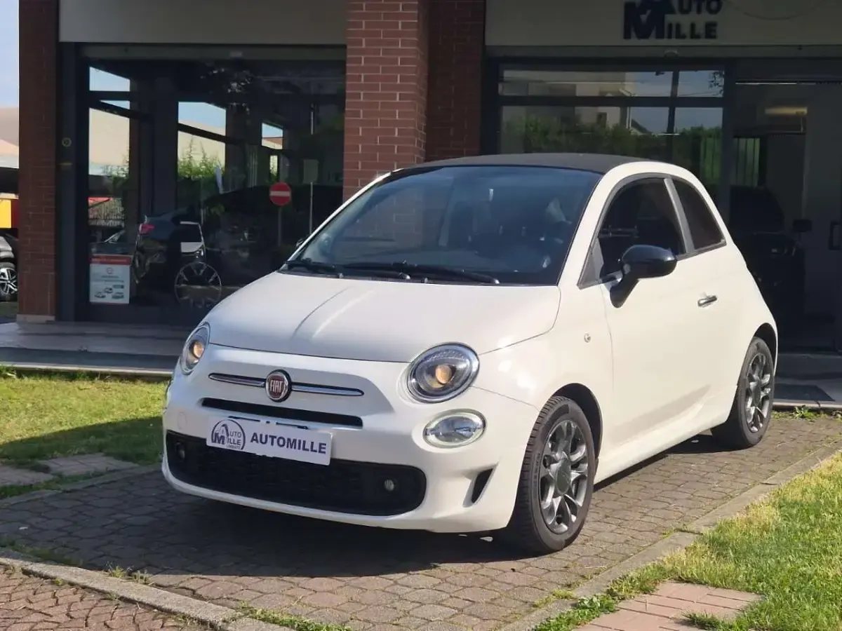 Usata Fiat 500C Sport 69 CV (50 kW) 2021 Bianco Cabrio