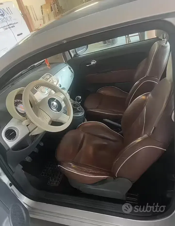 Usata Fiat 500 69 CV (50 kW) 2009 Grigio Cabrio