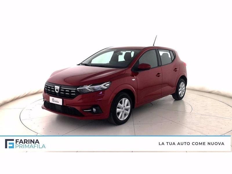 Rosso Usata 2022 Dacia Sandero Comfort Due volumi | 11.400 € (Ottimo prezzo) - Immagine 1/4