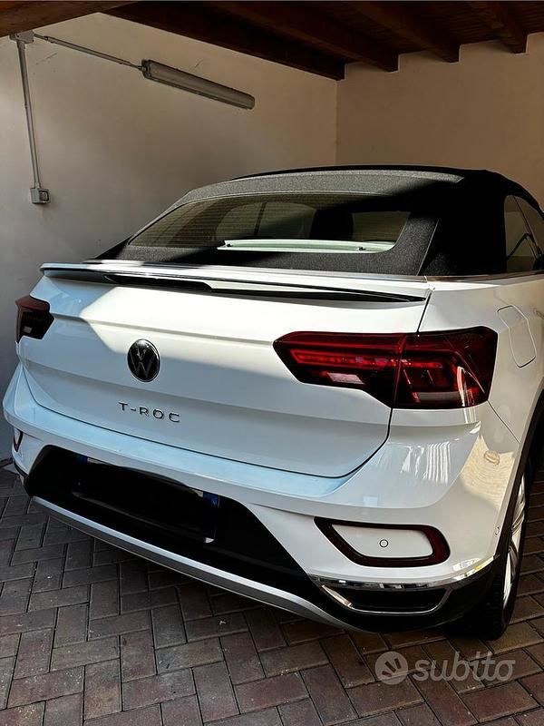Usata VW T-Roc Cabriolet Style 150 CV (110 kW) 2022 Bianco Cabrio