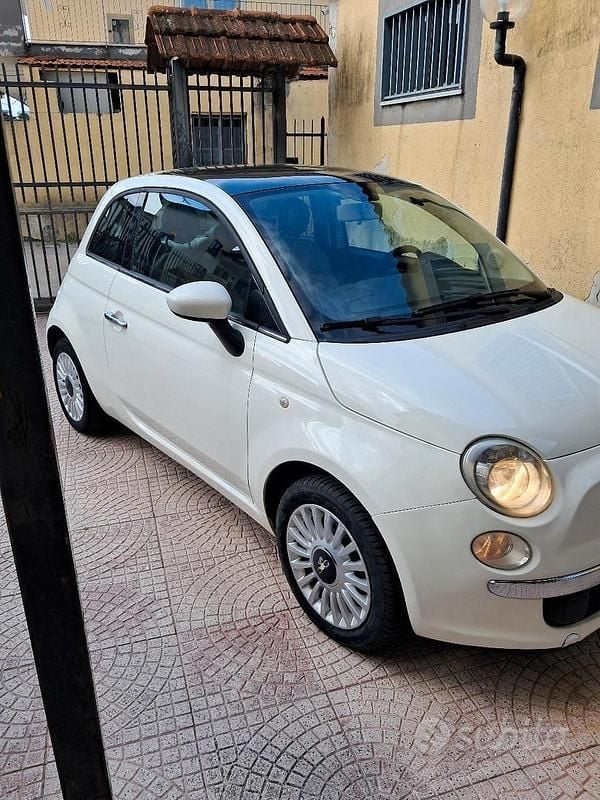 Usata Fiat 500 Lounge 69 CV (50 kW) 2008 Bianco Berlina