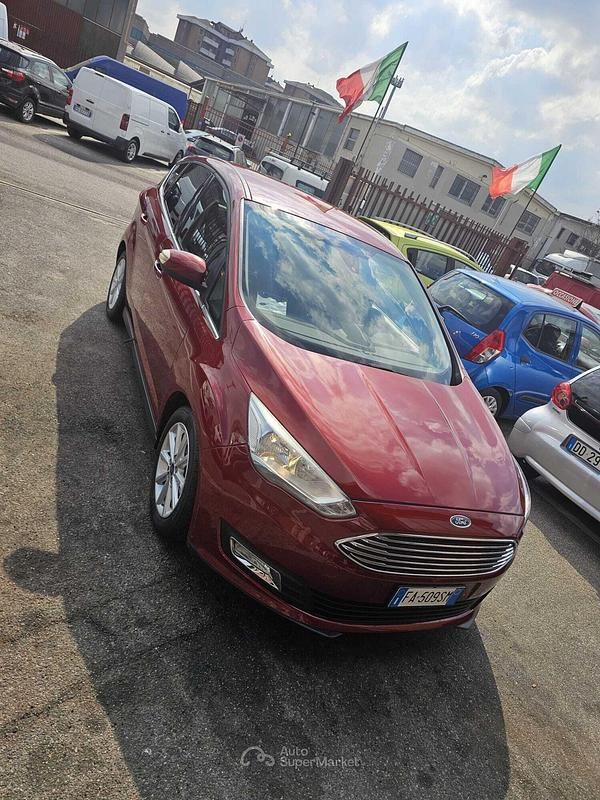 Usata Ford C-MAX 125 CV (91 kW) 2015 Rosso Monovolume