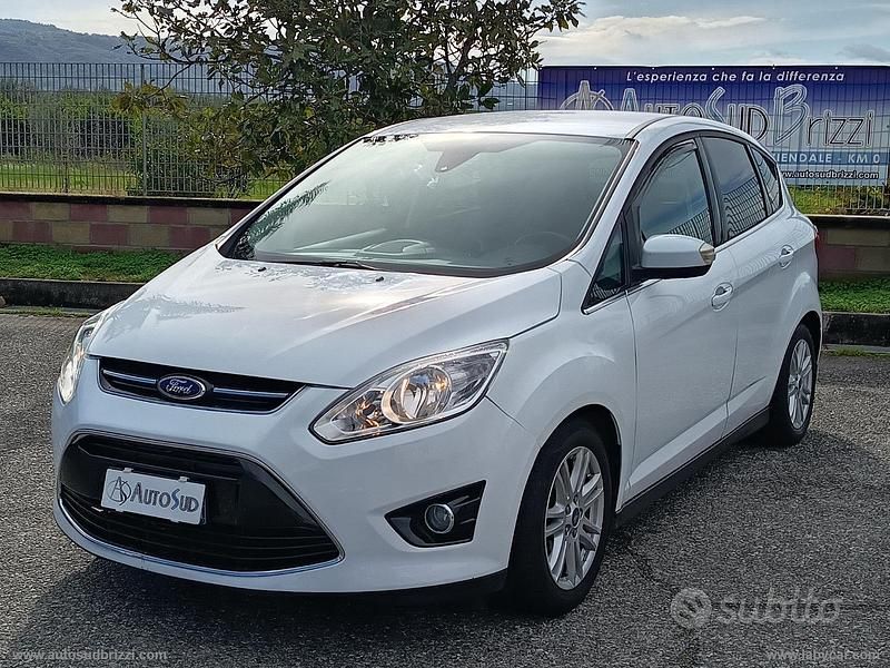 Usata Ford C-MAX Titanium 115 CV (84 kW) 2015 Bianco Monovolume