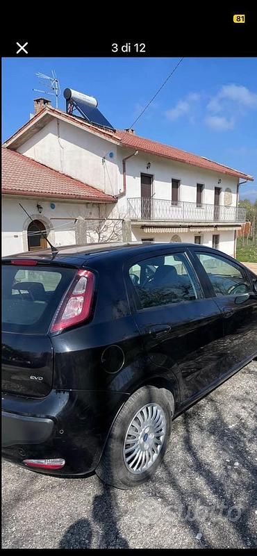 Usata Fiat Punto Evo Emotion 90 CV (66 kW) 2010 Nero Utilitaria