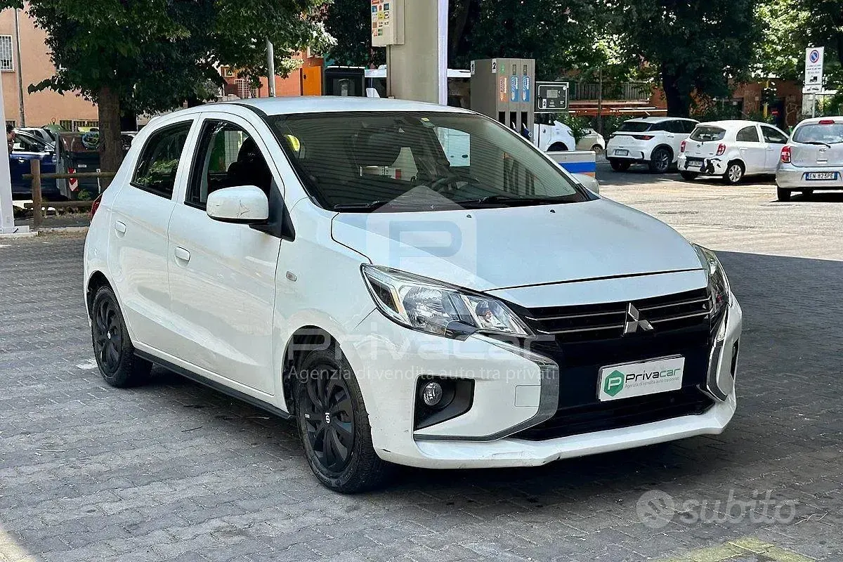 Usata Mitsubishi Space Star Invite 71 CV (52 kW) 2021 Bianco Utilitaria
