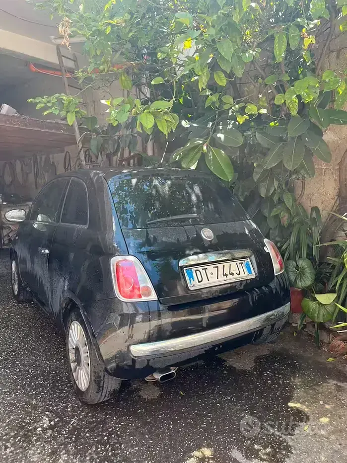 Usata Fiat 500 100 CV (73 kW) 2009 Nero Cabrio