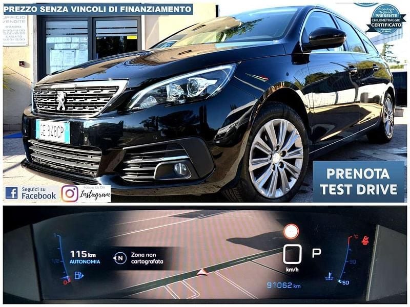 Usata Peugeot 308 SW Allure 131 CV (96 kW) 2021 Nero Station wagon