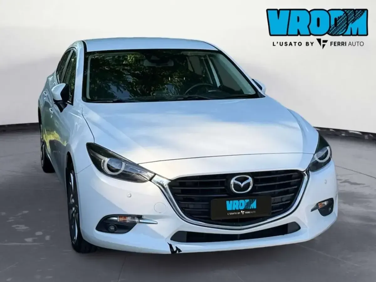 Usata Mazda 3 Exceed 105 CV (77 kW) 2018 Bianco Berlina