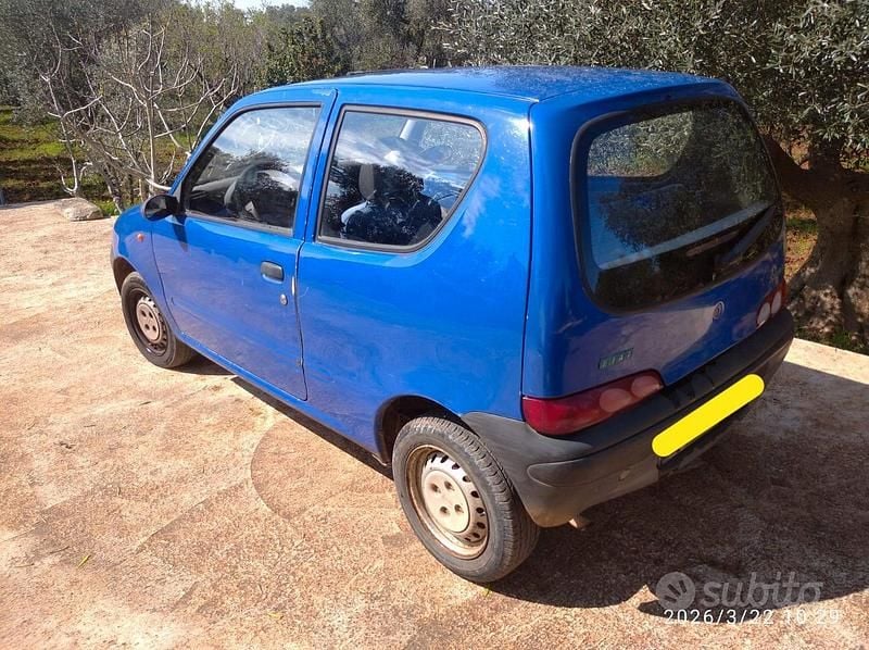 Usata Fiat Seicento 2001 Blu Utilitaria