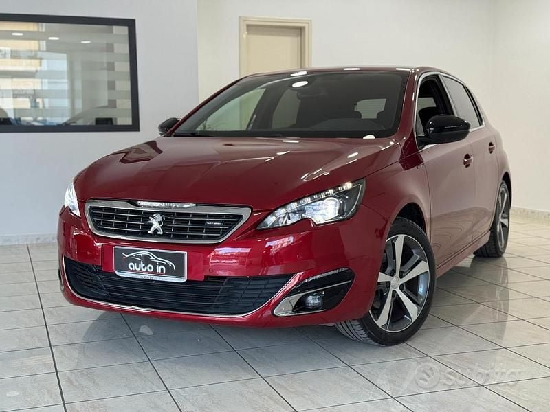 Usata Peugeot 308 GT-line 131 CV (96 kW) 2017 Rosso Berlina