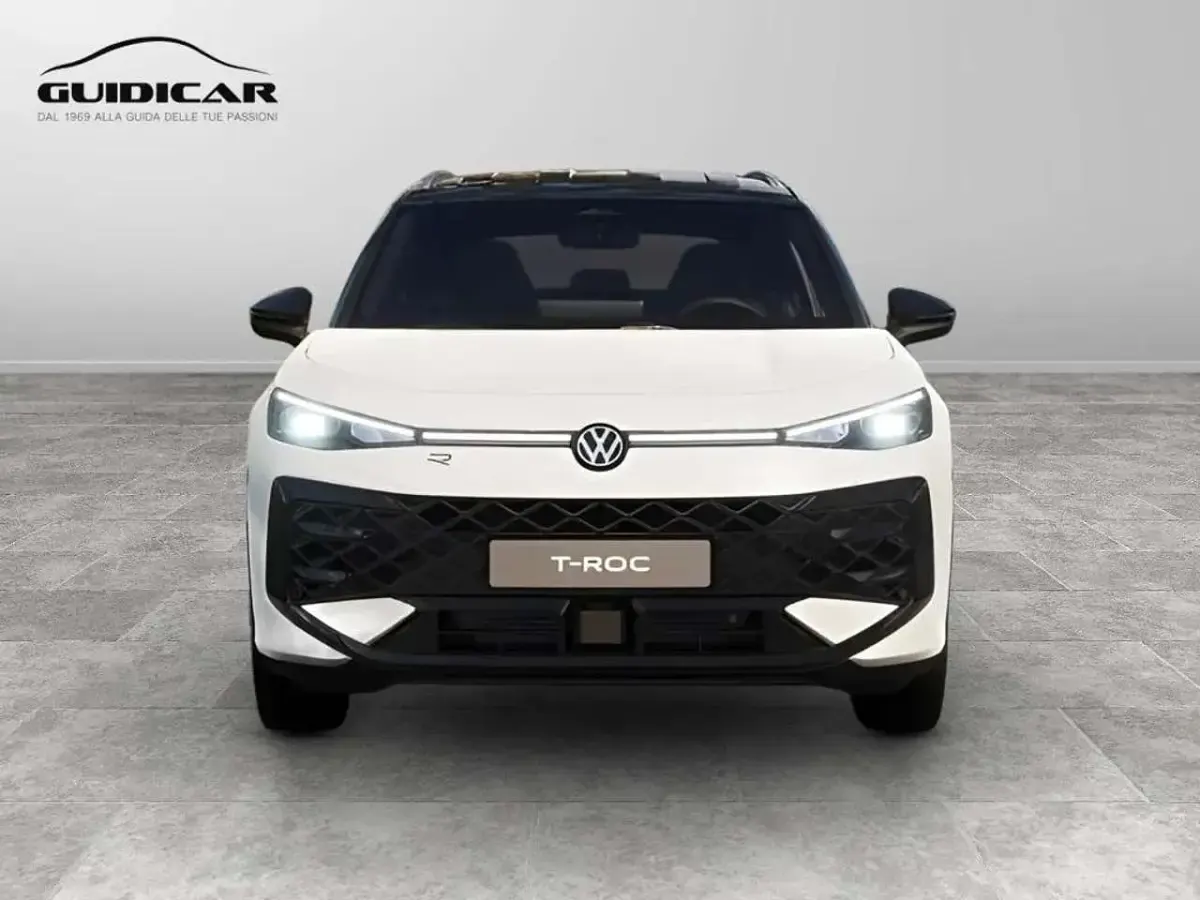 Nuova VW T-Roc R-line 150 CV (110 kW) 2026 Pure white nero SUV