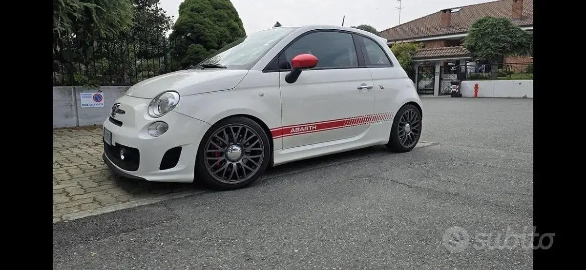 Usata Abarth 595 135 CV (99 kW) 2014 Bianco Berlina